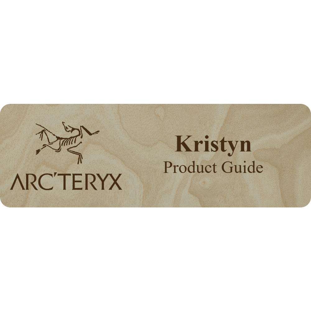 Arc'teryx Name Tag - 2 Lines - Customer's Product with price 6.25 ID hECOio8IjQvu6hyyd4XUw1m6