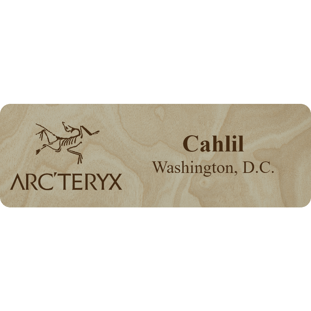Arc'teryx Name Tag - 2 Lines - Customer's Product with price 6.25 ID yq0JlgEqUy4kz2Q9jZBkUegh