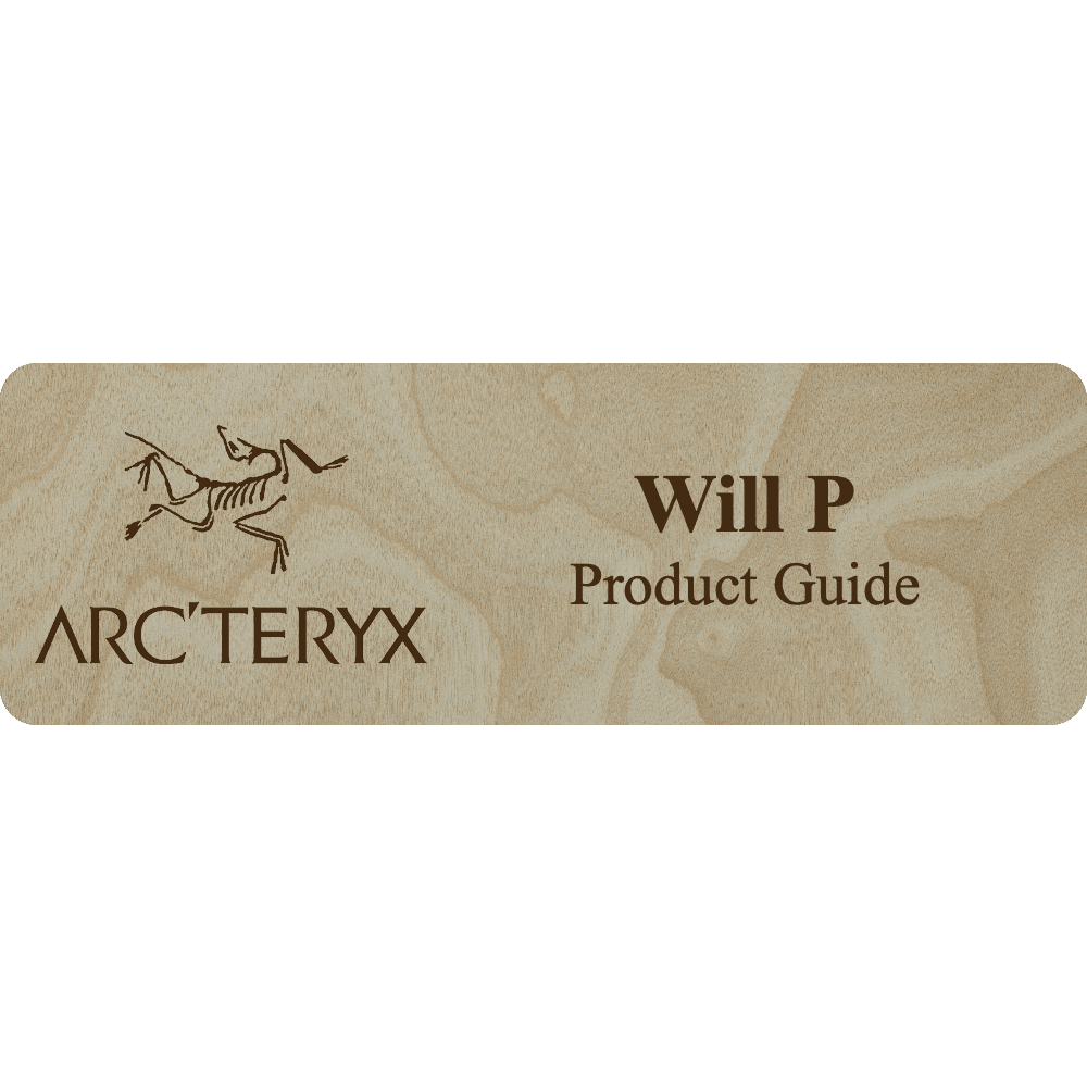 Arc'teryx Name Tag - 2 Lines - Customer's Product with price 6.25 ID cnlRehxSTW-ObrqmMqKgWptk