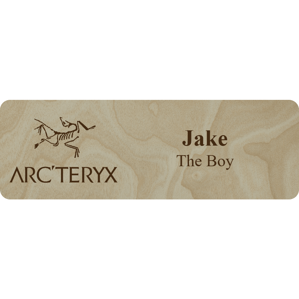 Arc'teryx Name Tag - 2 Lines - Customer's Product with price 6.25 ID r1VFr0CrGdupbgyGhF8ae2pJ