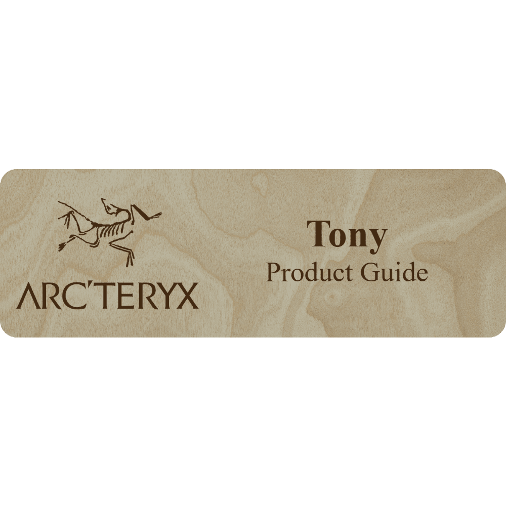 Arc'teryx Name Tag - 2 Lines - Customer's Product with price 6.25 ID DewDj34aQeh7am6eVDn1_uDP