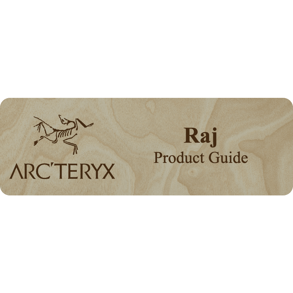 Arc'teryx Name Tag - 2 Lines - Customer's Product with price 6.25 ID L1yQeMjLjq_ySWvhEjFGH4Op