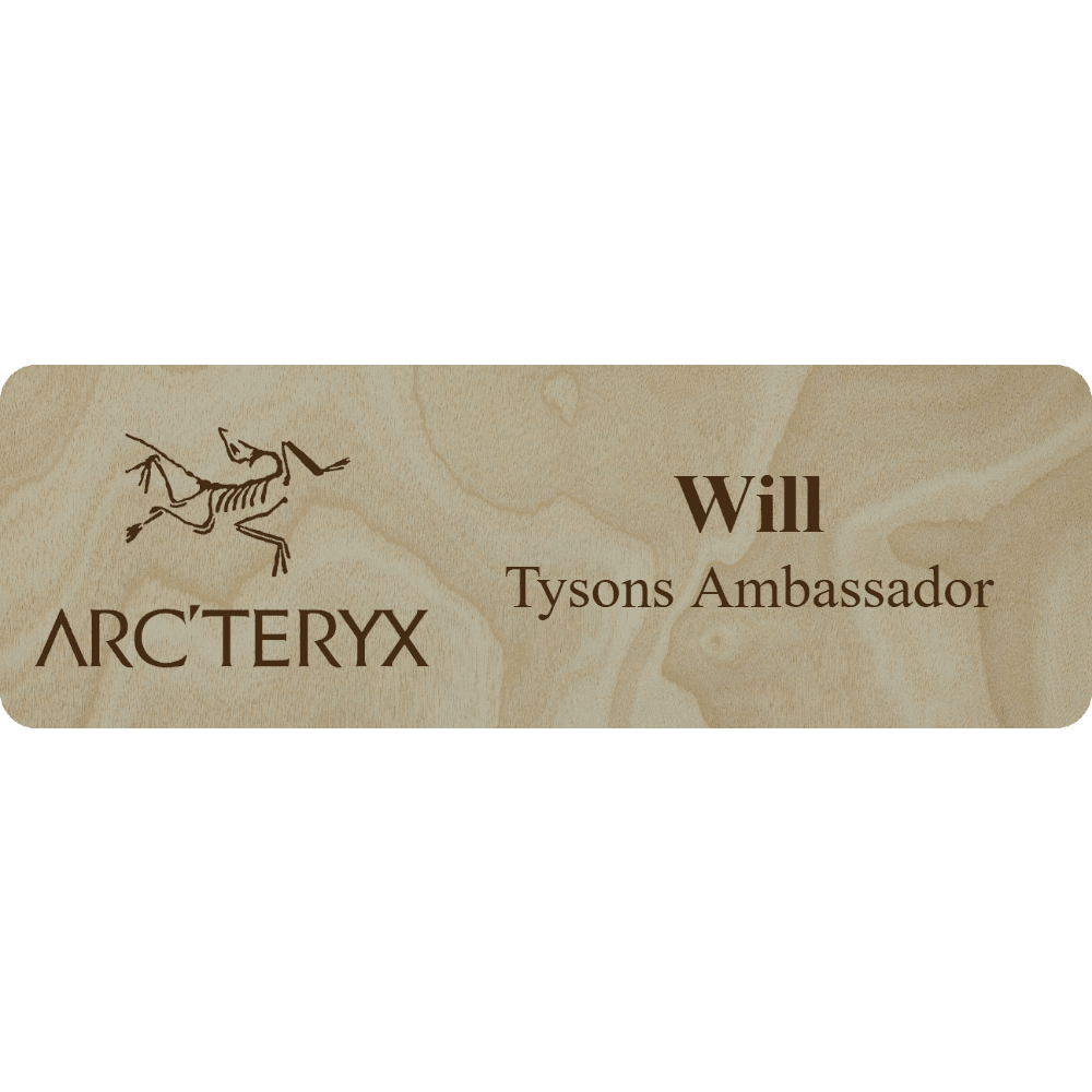 Arc'teryx Name Tag - 2 Lines - Customer's Product with price 6.25 ID VWhlMINOcPnFB_rjdzWIcgMt