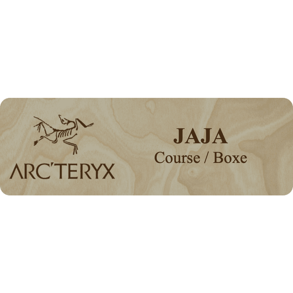 Arc'teryx Name Tag - 2 Lines - Customer's Product with price 6.25 ID VBcUrLell9xvraa_Lwoj42SU