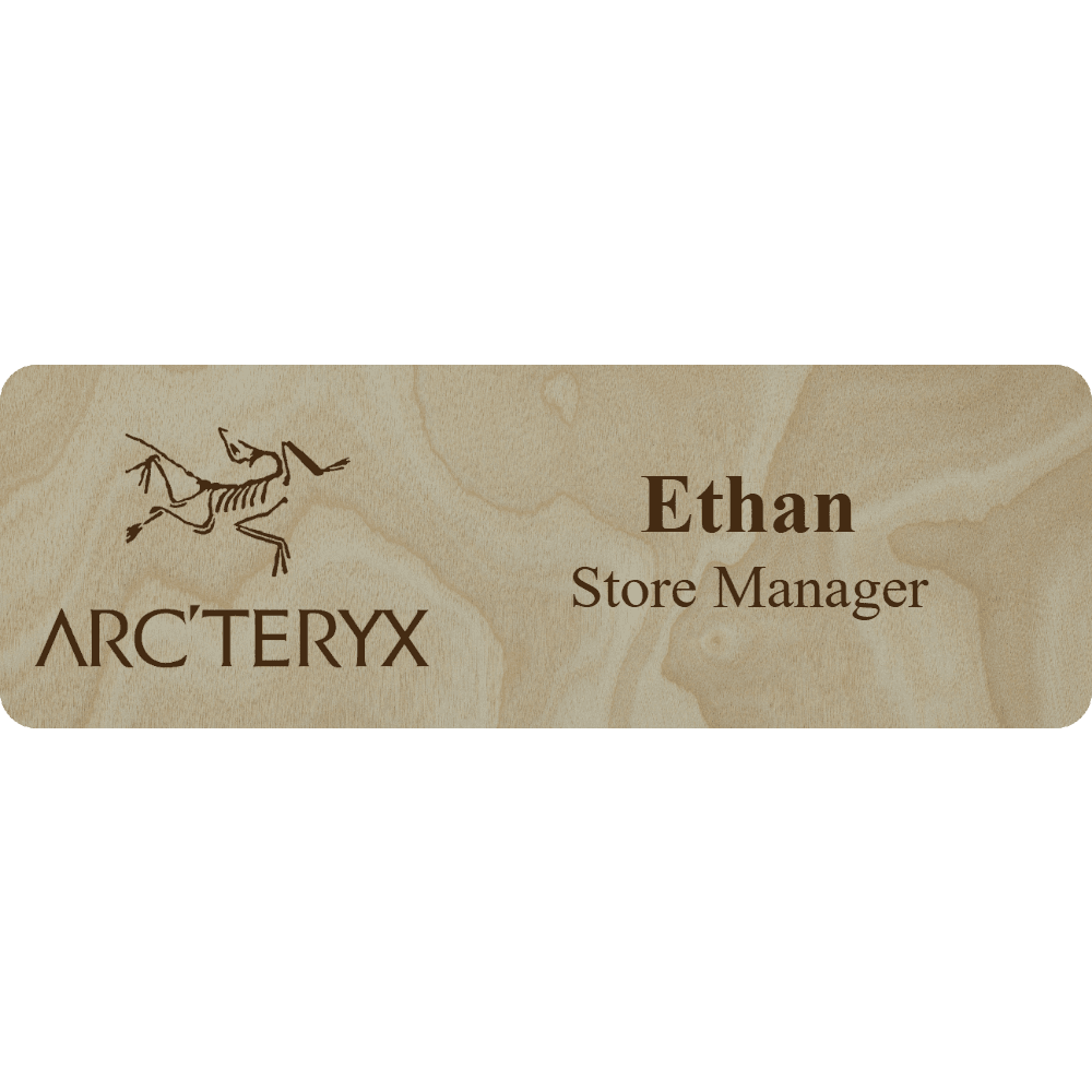 Arc'teryx Name Tag - 2 Lines - Customer's Product with price 6.25 ID 1S3AMRF65KTcyGcXT-nrjcV7