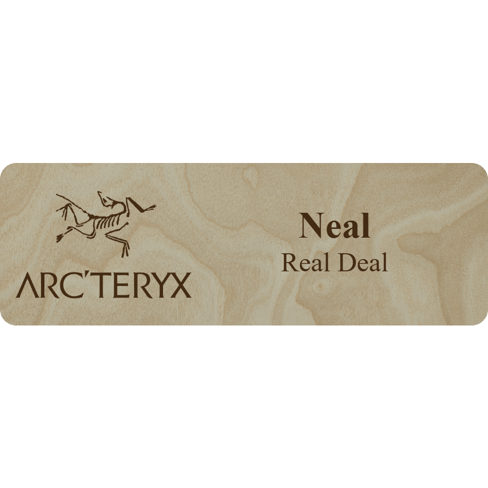 Arc'teryx Name Tag - 2 Lines - Customer's Product with price 6.25 ID rKnNW6etC9oAnmMVEG63oQbY