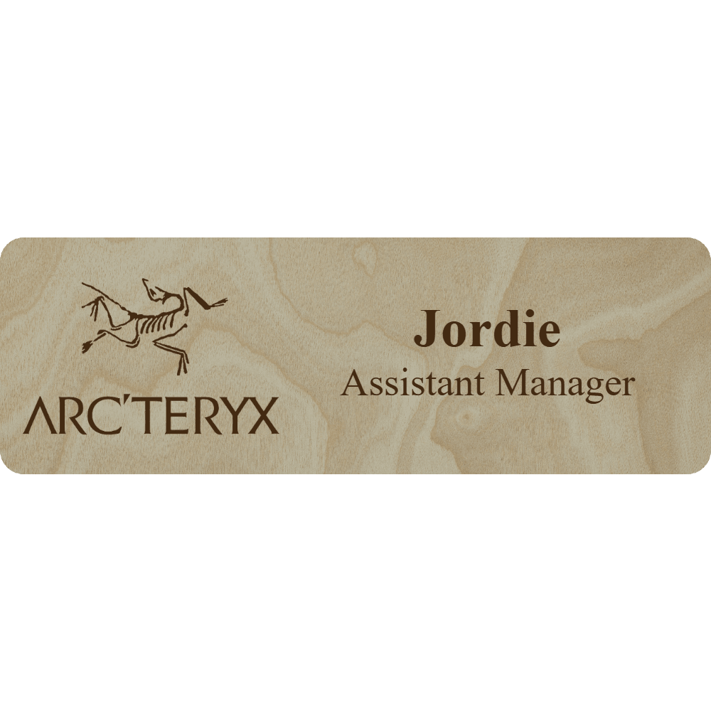 Arc'teryx Name Tag - 2 Lines - Customer's Product with price 5.25 ID XL-YlQn_XEytvElqYAW9mkH9