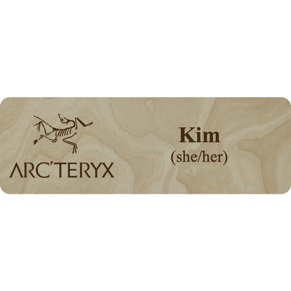 Arc'teryx Name Tag - 2 Lines - Customer's Product with price 5.25 ID 0nnnua5rjqmucQ0ONuCk_nu2