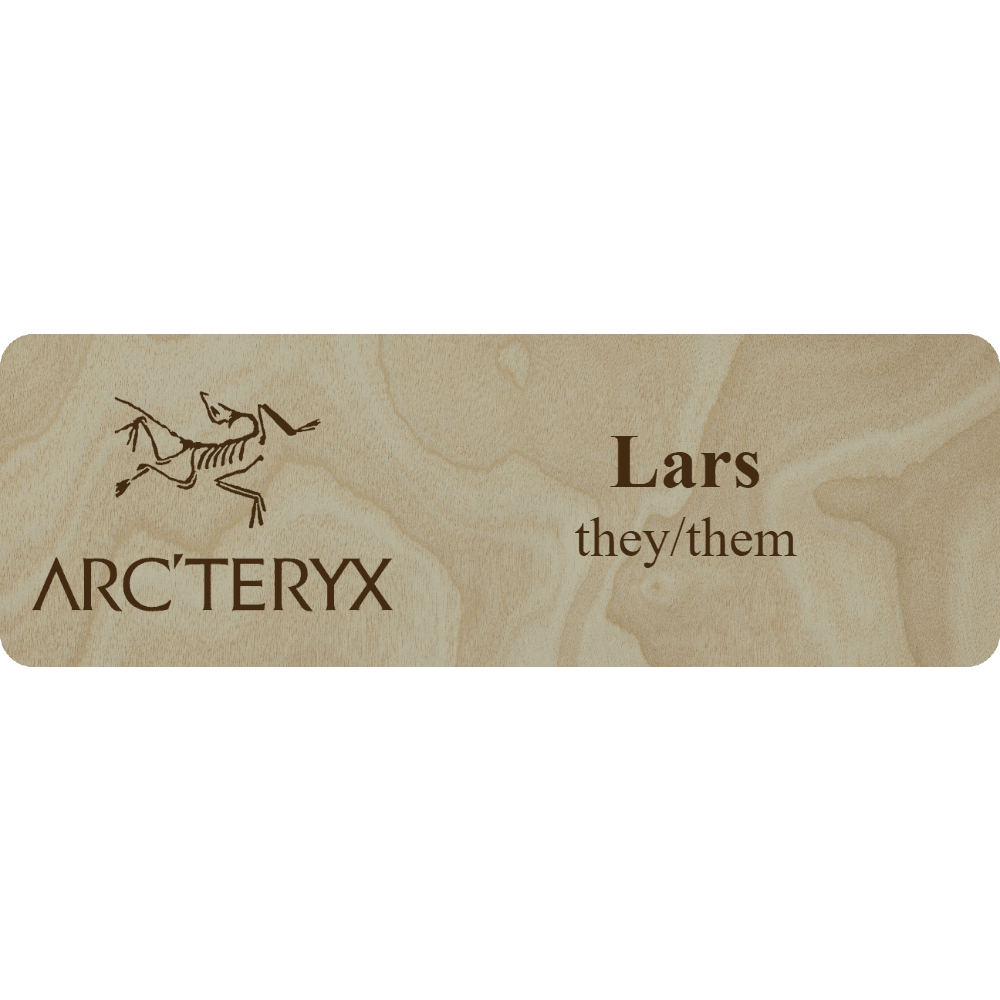Arc'teryx Name Tag - 2 Lines - Customer's Product with price 6.25 ID cPNw_8mKN61pCHjUWEwvC59X