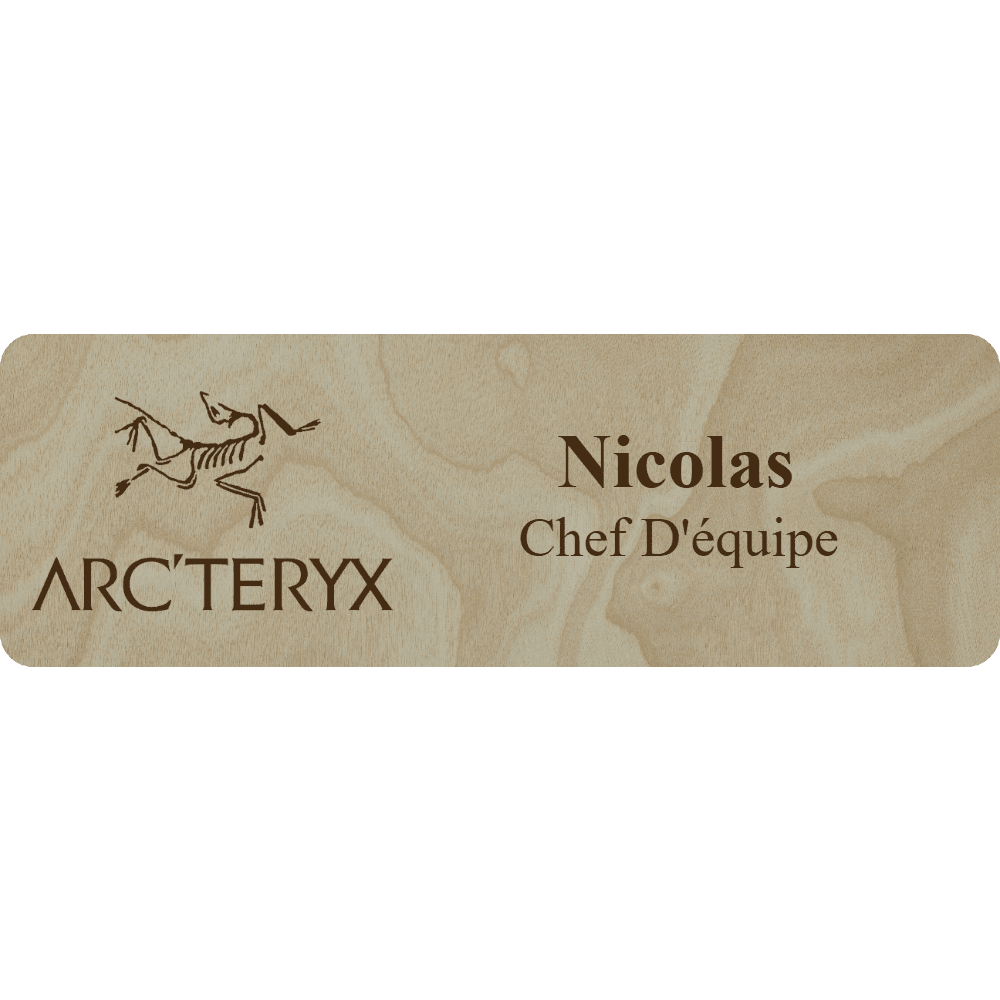 Arc'teryx Name Tag - 2 Lines - Customer's Product with price 6.25 ID PcERzNBYW0V1dHucg3RX-juU