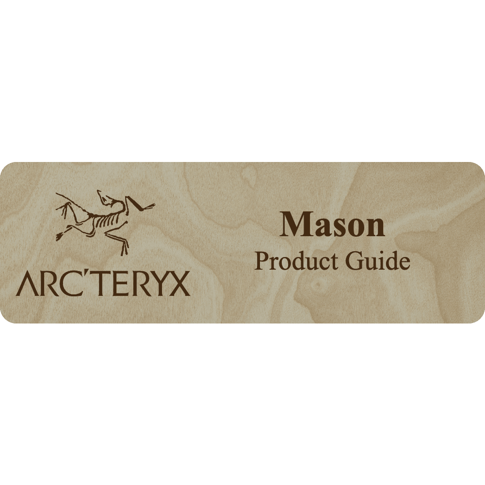 Arc'teryx Name Tag - 2 Lines - Customer's Product with price 6.25 ID r1cEDDfgweY2pEd1iAeIuEol