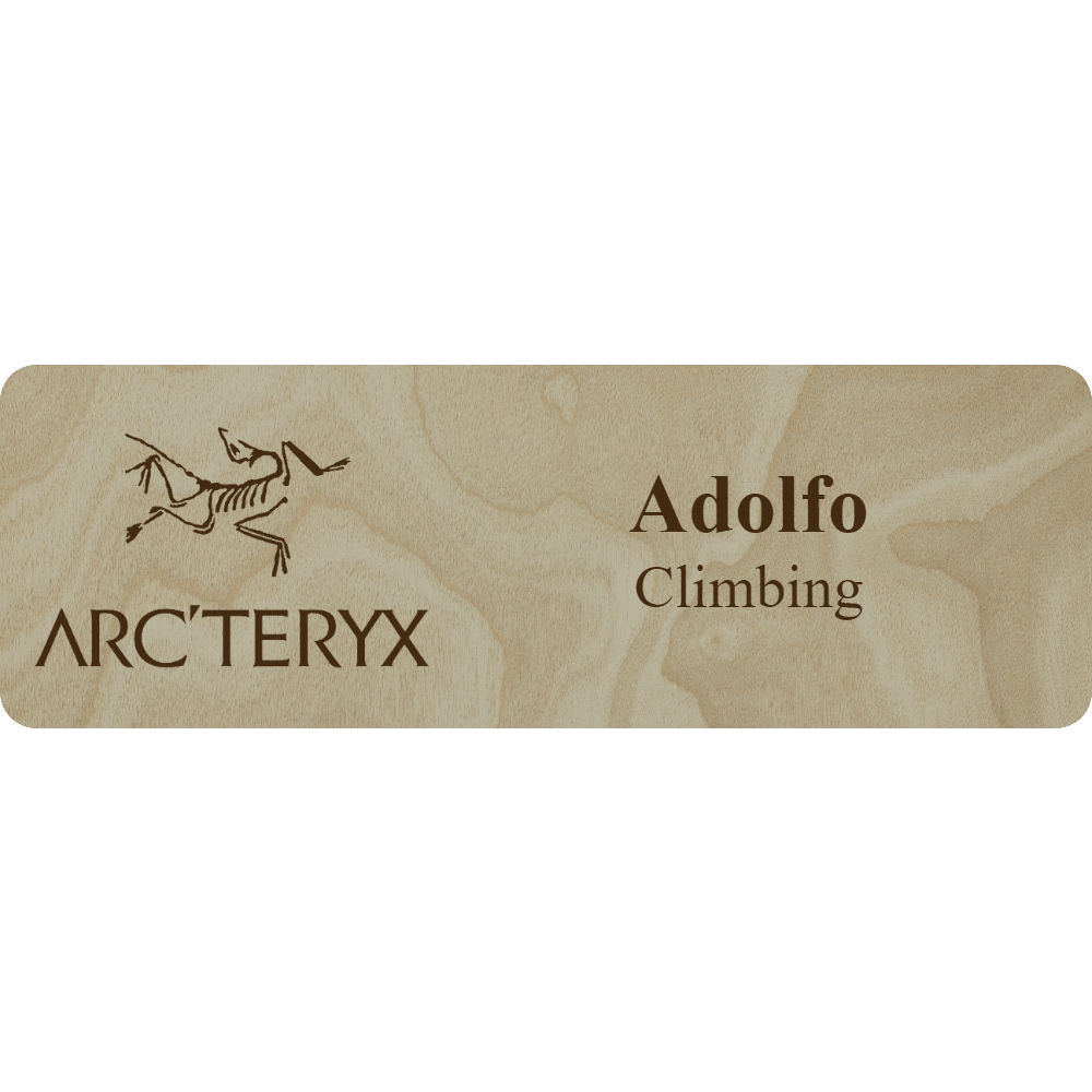 Arc'teryx Name Tag - 2 Lines - Customer's Product with price 6.25 ID 49BL9zoEw3FUfBN758c4XCke