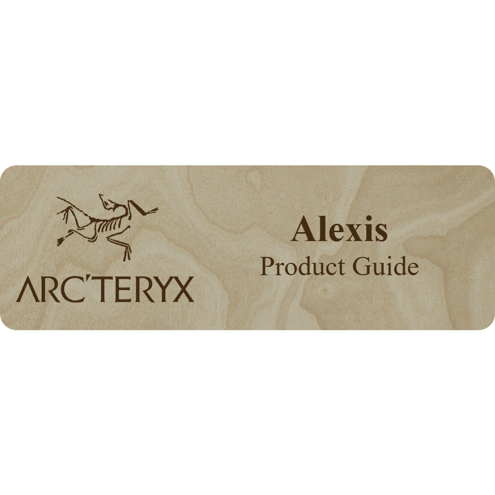 Arc'teryx Name Tag - 2 Lines - Customer's Product with price 6.25 ID 1H6fIlpYqa_Rwk1nq8WzLLSr