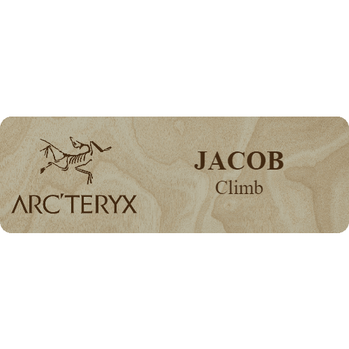 Arc'teryx Name Tag - 2 Lines - Customer's Product with price 6.25 ID yxqKmnTEHXLNlR-1L6z4py6R