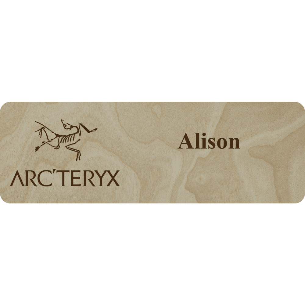 Arc'teryx Name Tag - 2 Lines - Customer's Product with price 6.25 ID FGWnHRDwqDZ6J75PhEffu6vZ