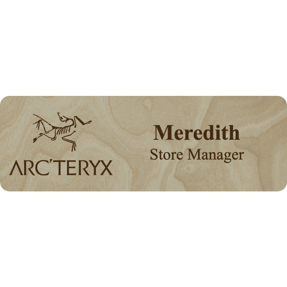 Arc'teryx Name Tag - 2 Lines - Customer's Product with price 6.25 ID 3MkVfItZfotiPsu0txcoGYp-