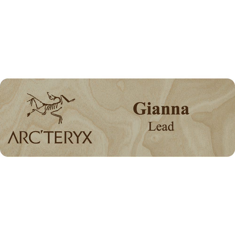 Arc'teryx Name Tag - 2 Lines - Customer's Product with price 6.25 ID 8V0qNRNoAHzV4ruO382uCgC_
