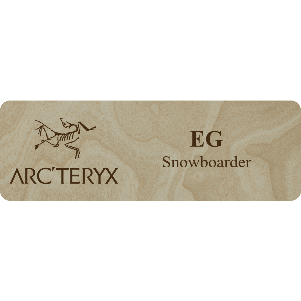 Arc'teryx Name Tag - 2 Lines - Customer's Product with price 6.25 ID l1I0V9nourAuKwDz5EhjZNIo