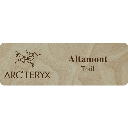 Arc'teryx Name Tag - 2 Lines - Customer's Product with price 6.25 ID T_bZ-0f7GkP1514TXbnSq_yZ