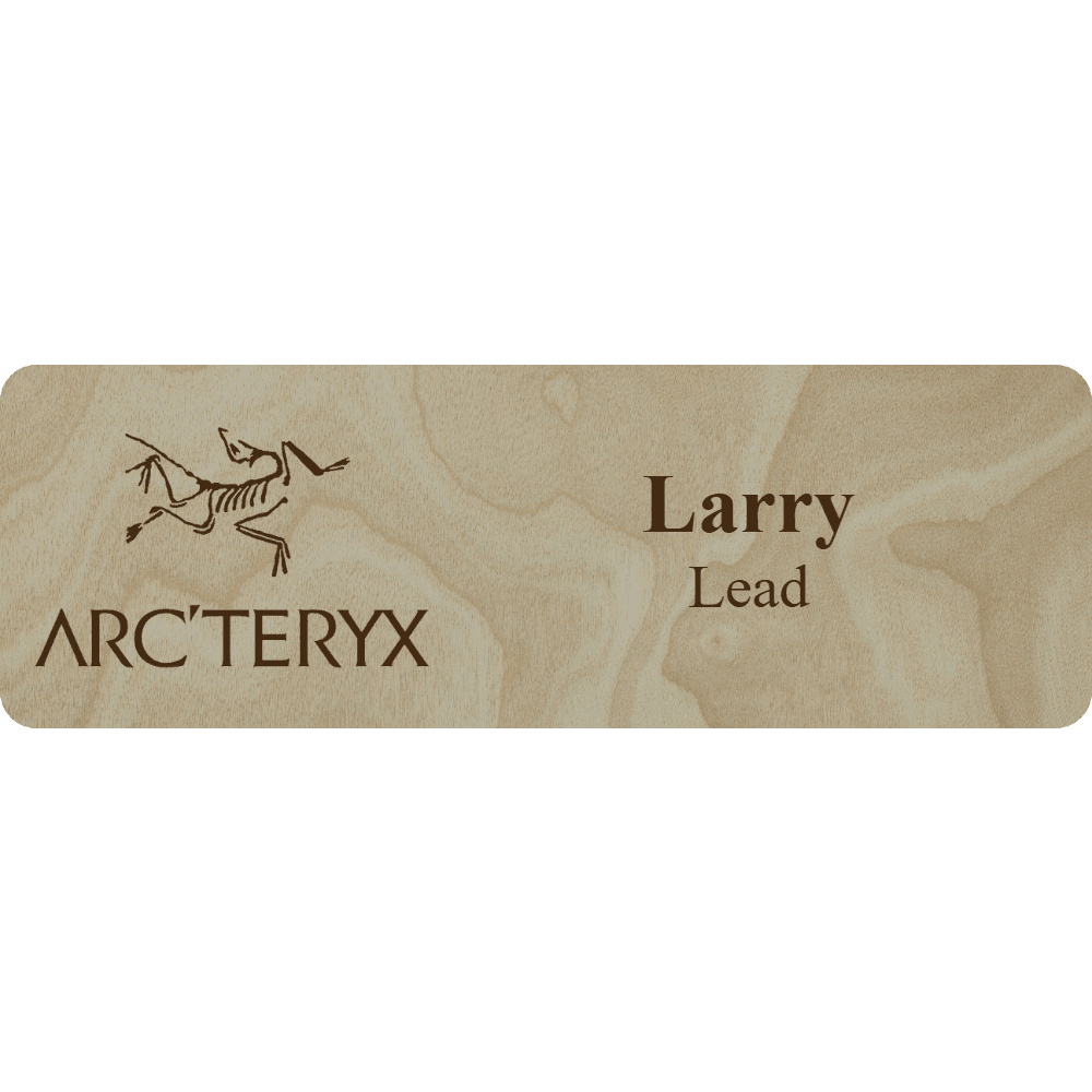 Arc'teryx Name Tag - 2 Lines - Customer's Product with price 6.25 ID coAgDvdLTIIQWEyWC2aPcGtF