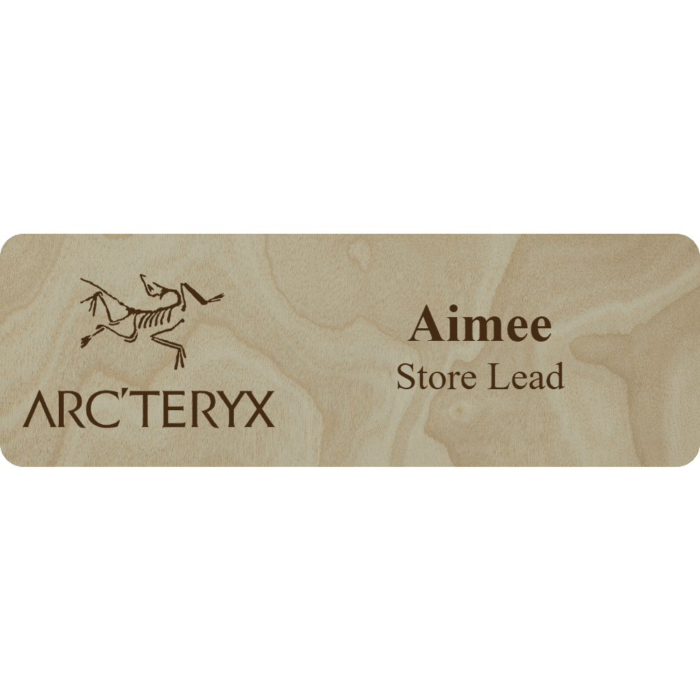 Arc'teryx Name Tag - 2 Lines - Customer's Product with price 6.25 ID mcyapTEZsHjO_WvyahhD66KT