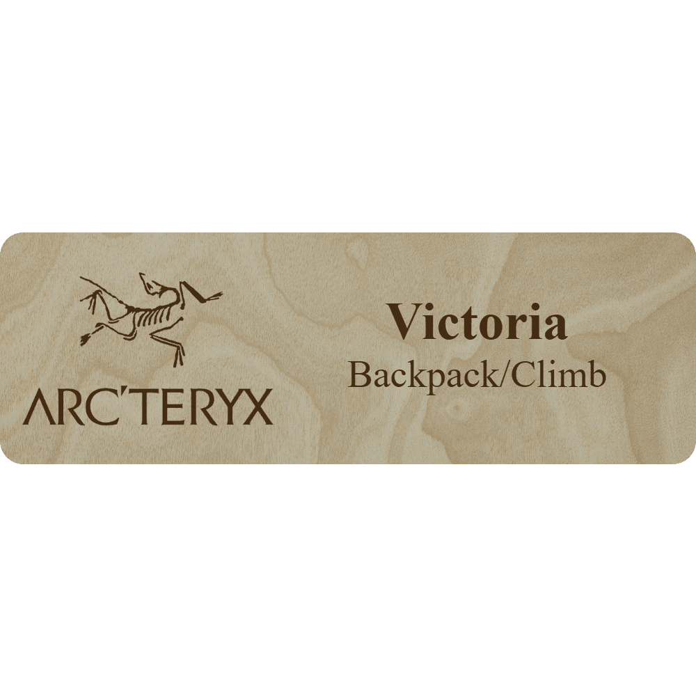 Arc'teryx Name Tag - 2 Lines - Customer's Product with price 1.00 ID CzlGs-_1XPKxtTtF0ax_CbEK