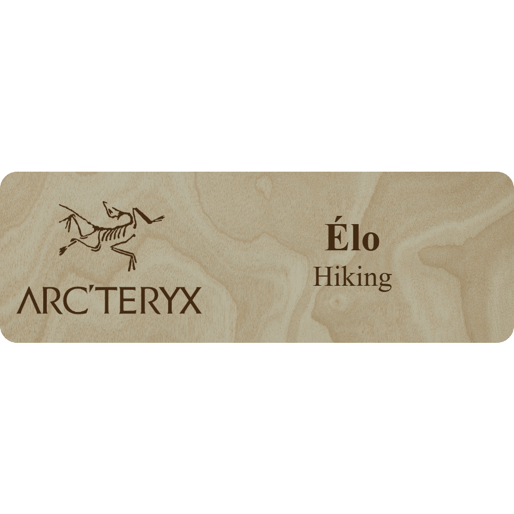 Arc'teryx Name Tag - 2 Lines - Customer's Product with price 6.25 ID c-p1XJ8DNXC071YlaNcniGBR
