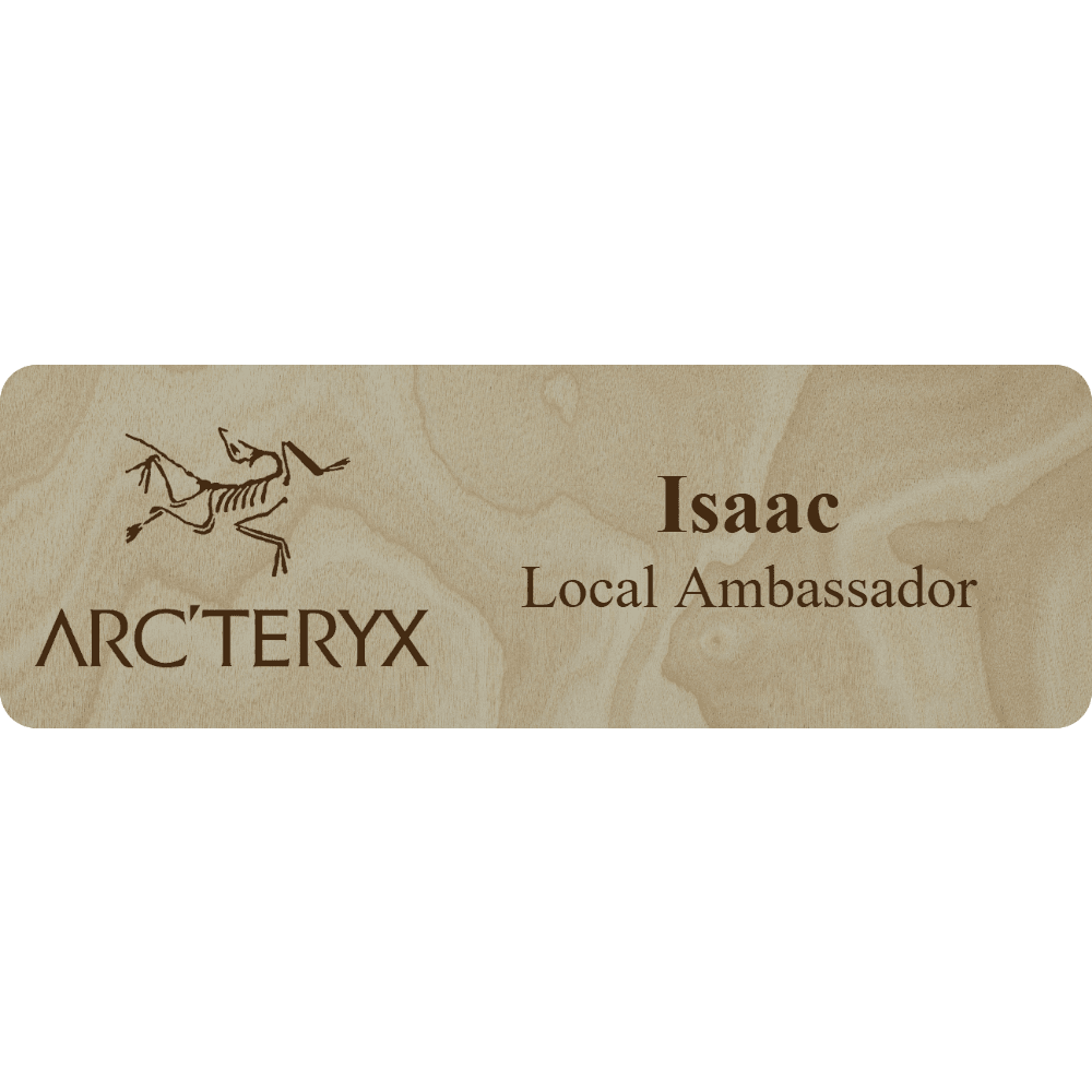 Arc'teryx Name Tag - 2 Lines - Customer's Product with price 6.25 ID 78LYVHSD55eyRT9pOMGev7gy