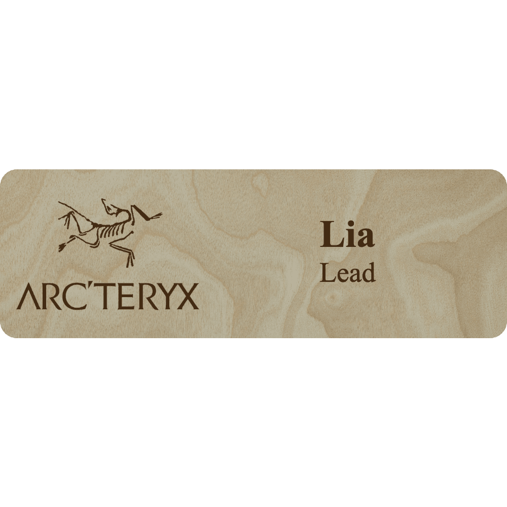 Arc'teryx Name Tag - 2 Lines - Customer's Product with price 6.25 ID i_sIe0kaCBX9o03JA4c7iX3B