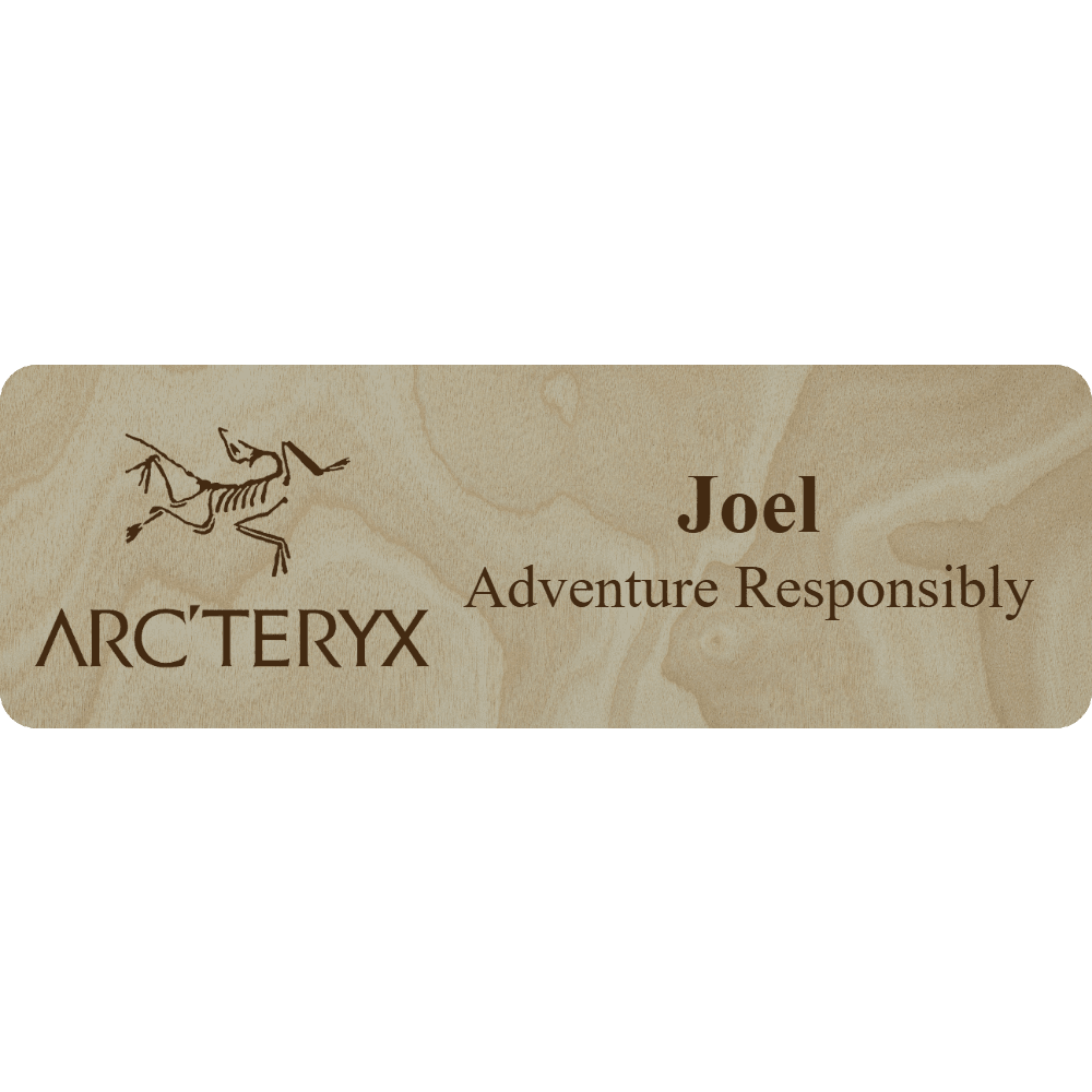 Arc'teryx Name Tag - 2 Lines - Customer's Product with price 6.25 ID gwfFbODaNYGbLFZhbk55AgHG