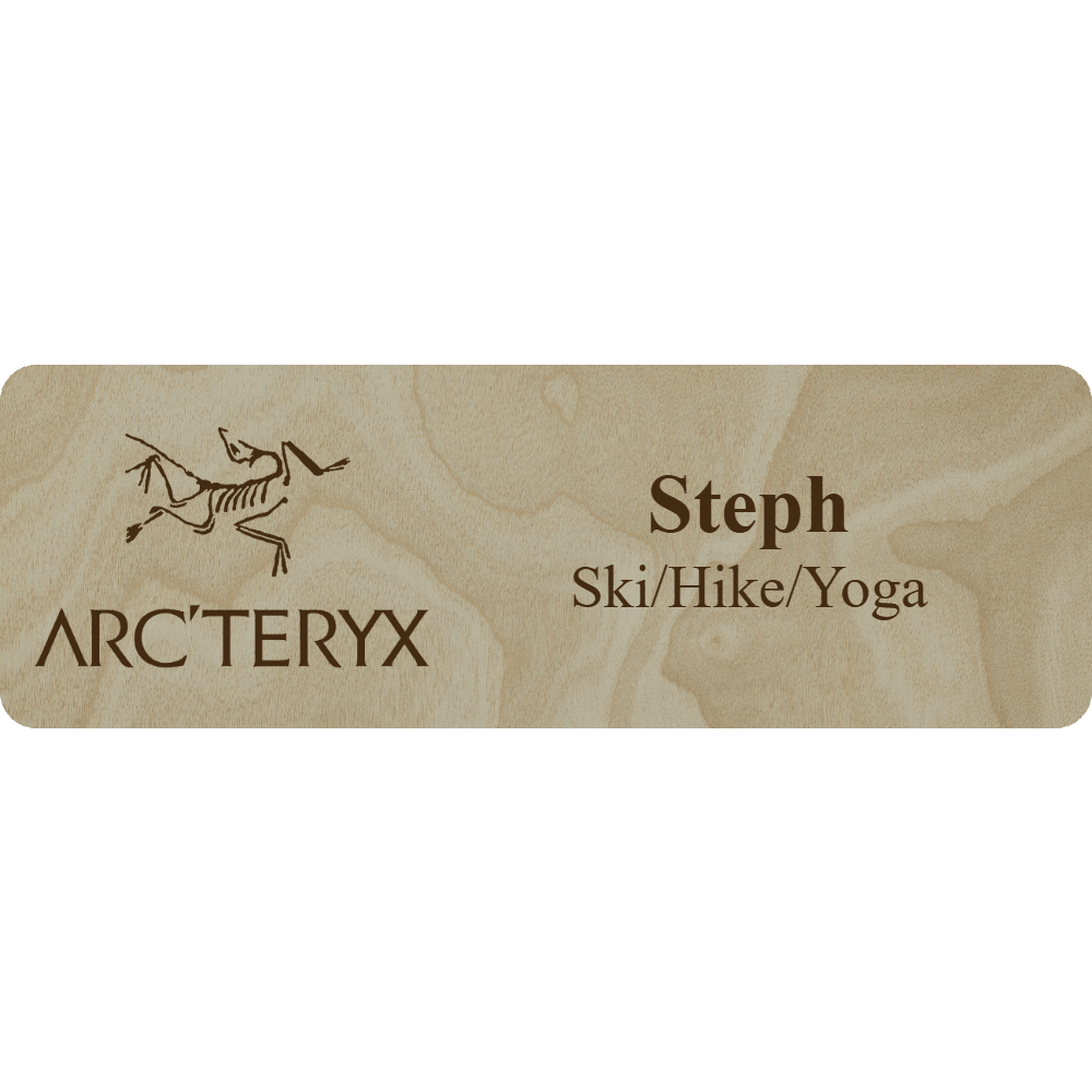 Arc'teryx Name Tag - 2 Lines - Customer's Product with price 5.25 ID MUPQsZXGkm5qC5VYlrer93ob
