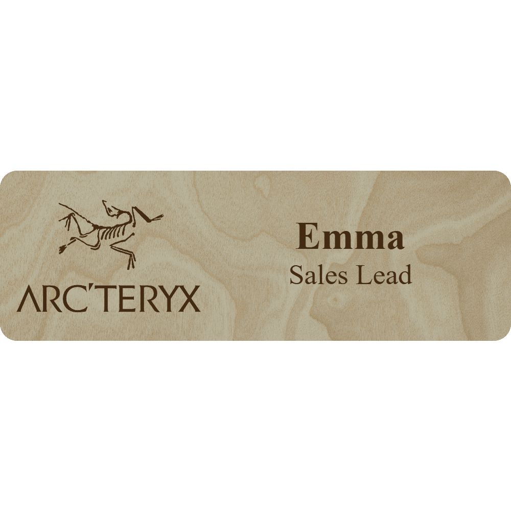 Arc'teryx Name Tag - 2 Lines - Customer's Product with price 6.25 ID 92ZSSn470ey5L699hwNoC0M5