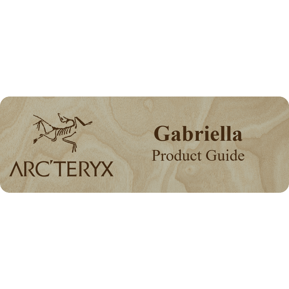 Arc'teryx Name Tag - 2 Lines - Customer's Product with price 6.25 ID EP-K3Q8e0gog7fMMCHWeGH0E