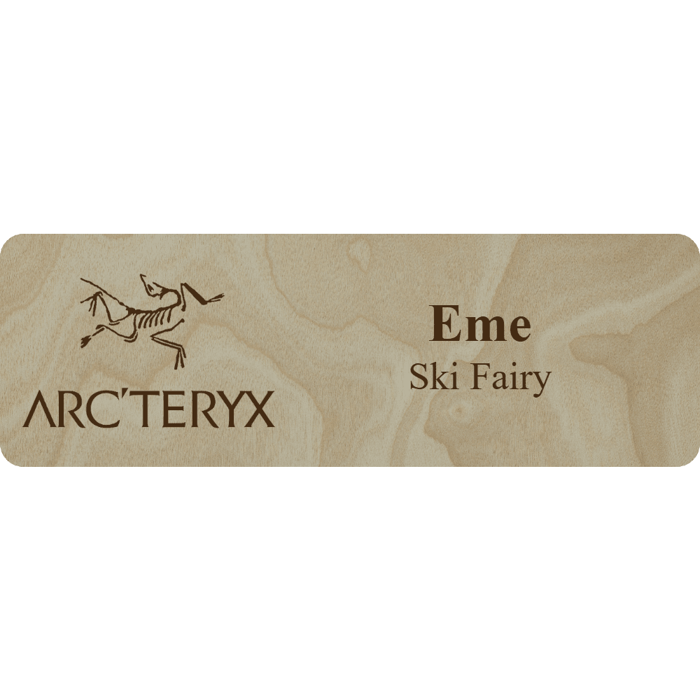 Arc'teryx Name Tag - 2 Lines - Customer's Product with price 6.25 ID GJbjFUMFykwKM_s_BKO9ncqE