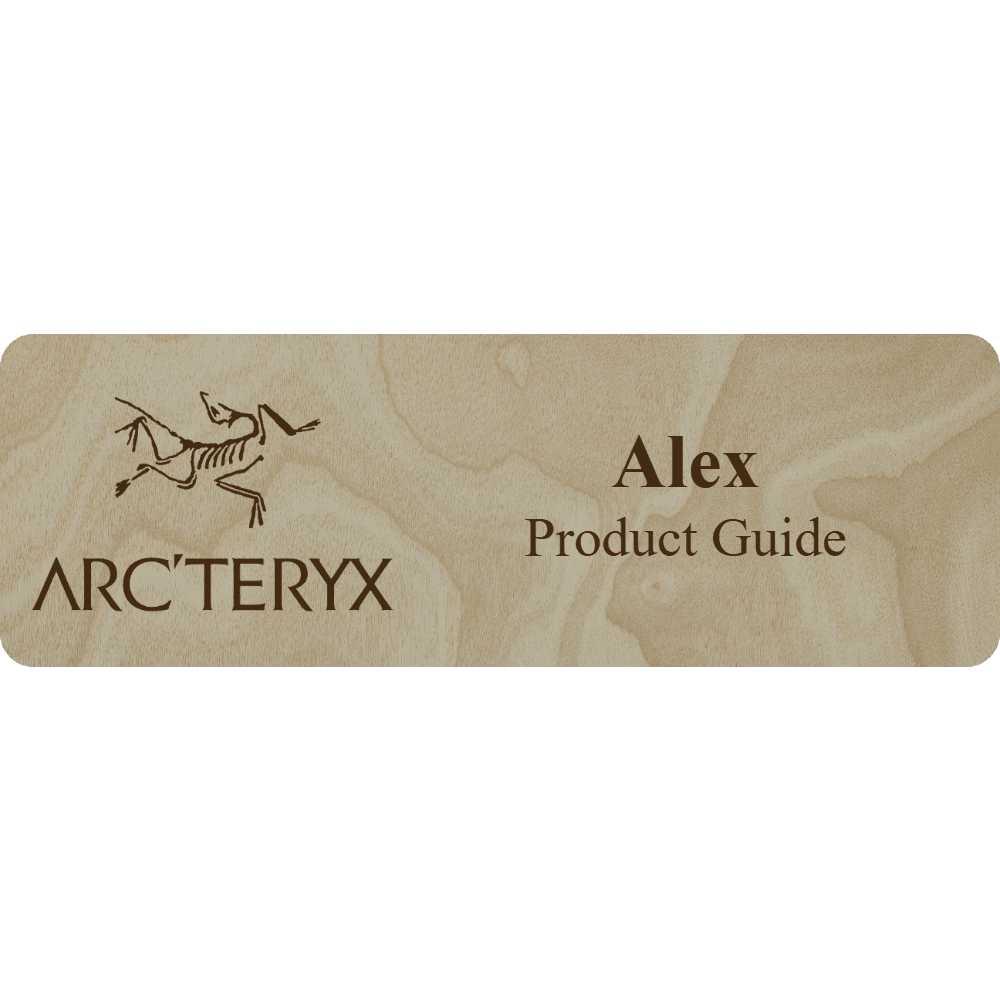 Arc'teryx Name Tag - 2 Lines - Customer's Product with price 6.25 ID uHHMdaCjDbfs3AOC62A9ro-d