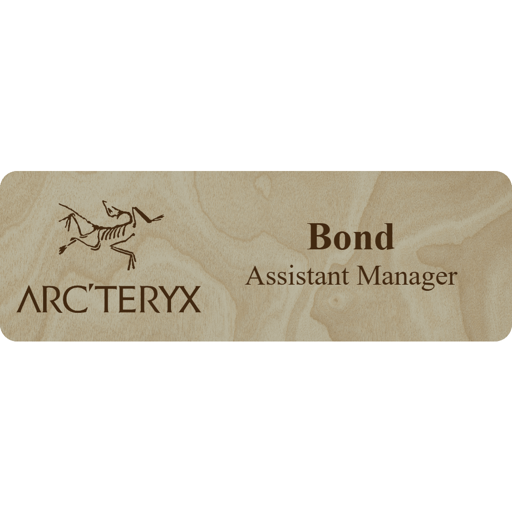 Arc'teryx Name Tag - 2 Lines - Customer's Product with price 5.25 ID hbAGZPyF3nl81cltzvIb7Cdq