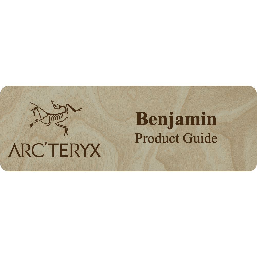 Arc'teryx Name Tag - 2 Lines - Customer's Product with price 6.25 ID qF3wz_gde45BfDvkkilc_Dkt