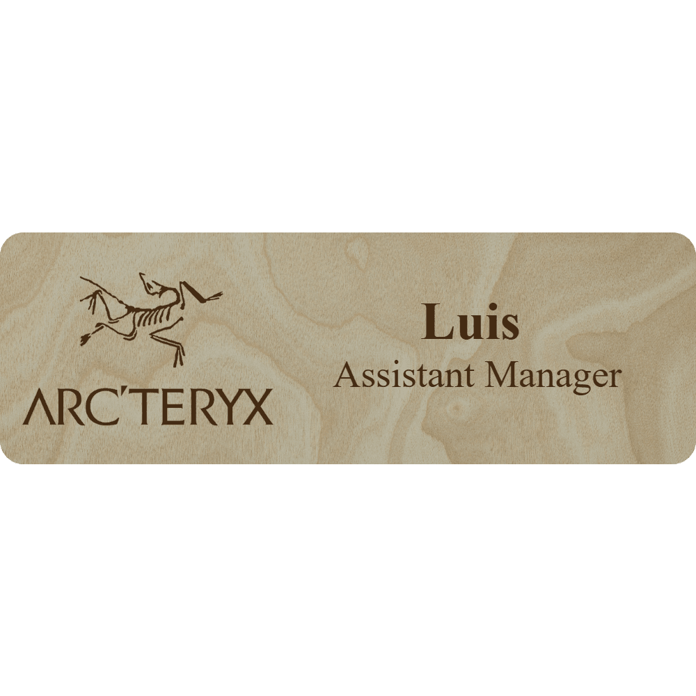 Arc'teryx Name Tag - 2 Lines - Customer's Product with price 6.25 ID 80f97uQ-U0cyVwfYglTIeq2j