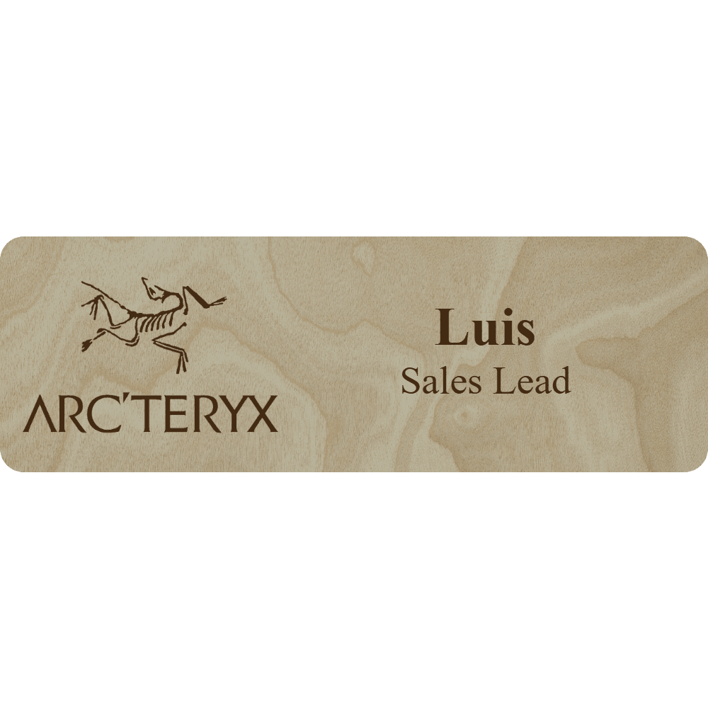 Arc'teryx Name Tag - 2 Lines - Customer's Product with price 6.25 ID DlaAjejucnY0x8rNSn_qdGgc