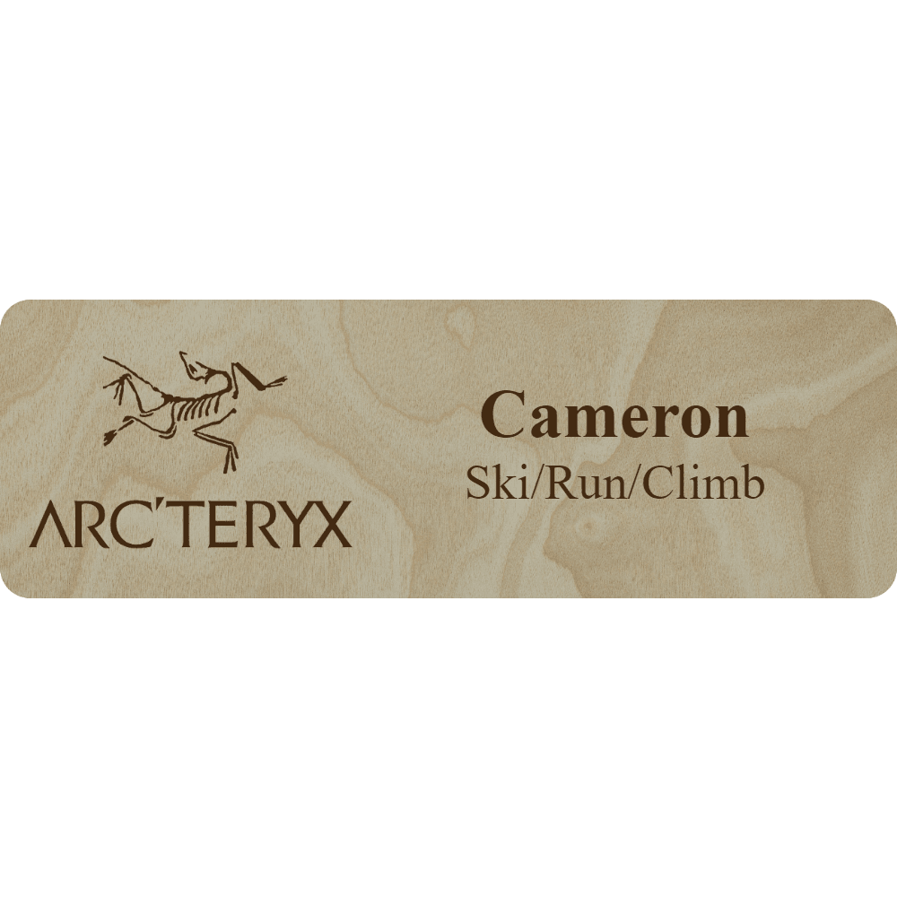 Arc'teryx Name Tag - 2 Lines - Customer's Product with price 6.25 ID 7ZkdL_hm5xT-0BZvkdkCgOcQ