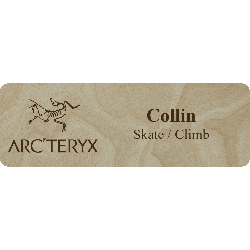 Arc'teryx Name Tag - 2 Lines - Customer's Product with price 6.25 ID Ai5oRlUPl3Rzg7FJ6xNNlyKl