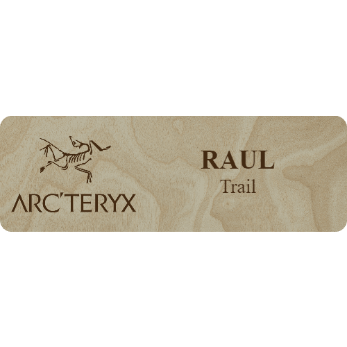 Arc'teryx Name Tag - 2 Lines - Customer's Product with price 6.25 ID cxJYZZVGIbOsjHeLn3GVO9Pt
