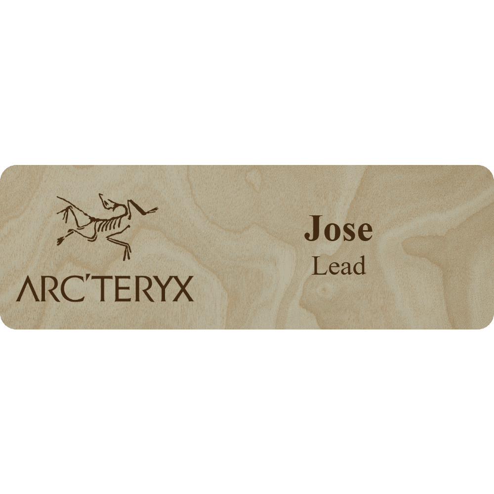 Arc'teryx Name Tag - 2 Lines - Customer's Product with price 6.25 ID mxeWjVcCxC5rE89JZWZqCeAg
