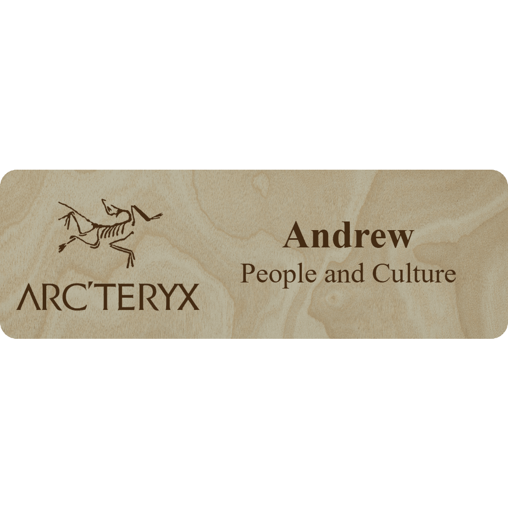 Arc'teryx Name Tag - 2 Lines - Customer's Product with price 6.25 ID 5iMud9J9BcWS3HF5sC7Asgwq