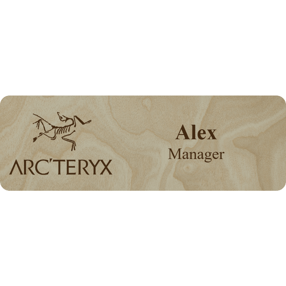Arc'teryx Name Tag - 2 Lines - Customer's Product with price 6.25 ID qE068V8cA5GFnOp_FIylLeyG