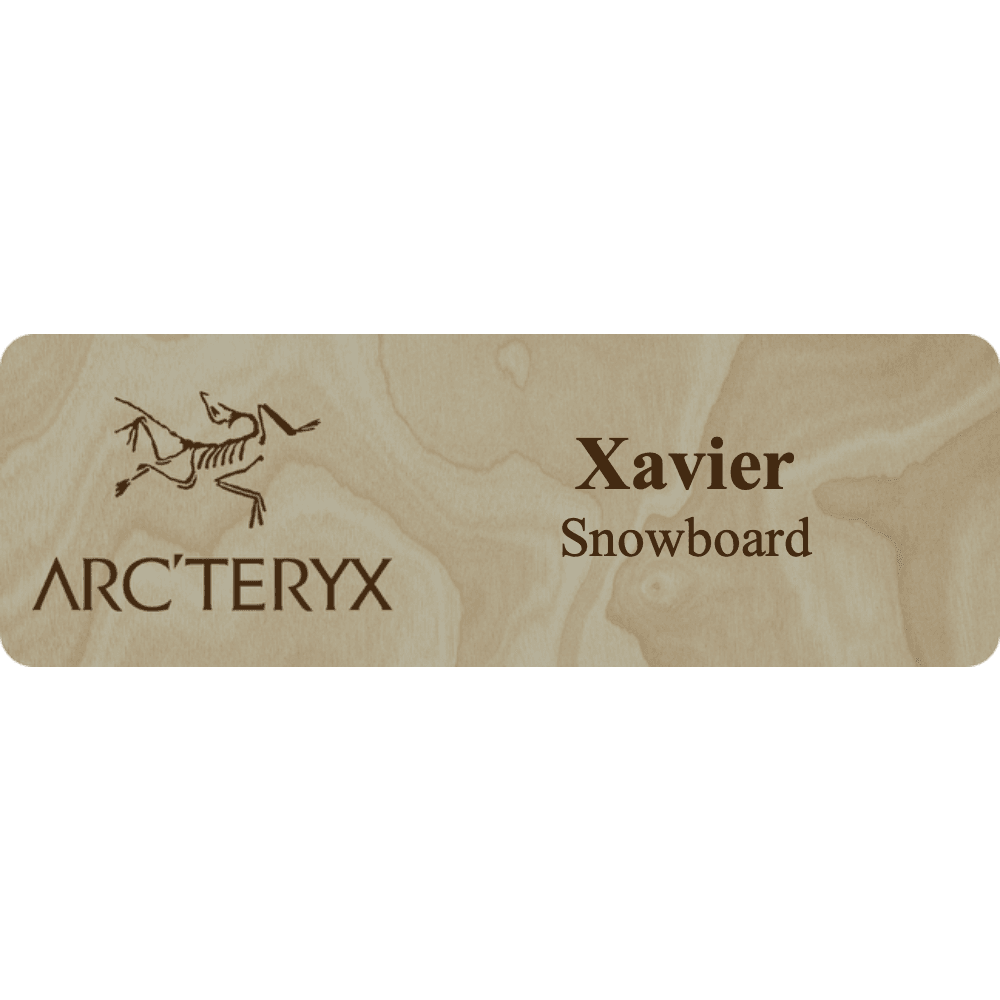 Arc'teryx Name Tag - 2 Lines - Customer's Product with price 6.25 ID uDJgaIBJdhsBfxel9zY9olN1