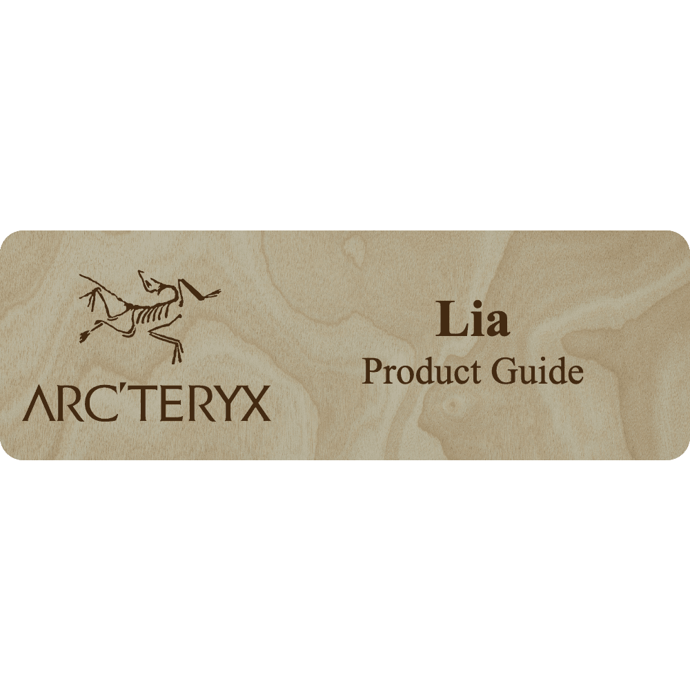 Arc'teryx Name Tag - 2 Lines - Customer's Product with price 6.25 ID HmW5WZZPgyuNtJdn2KRwshsK