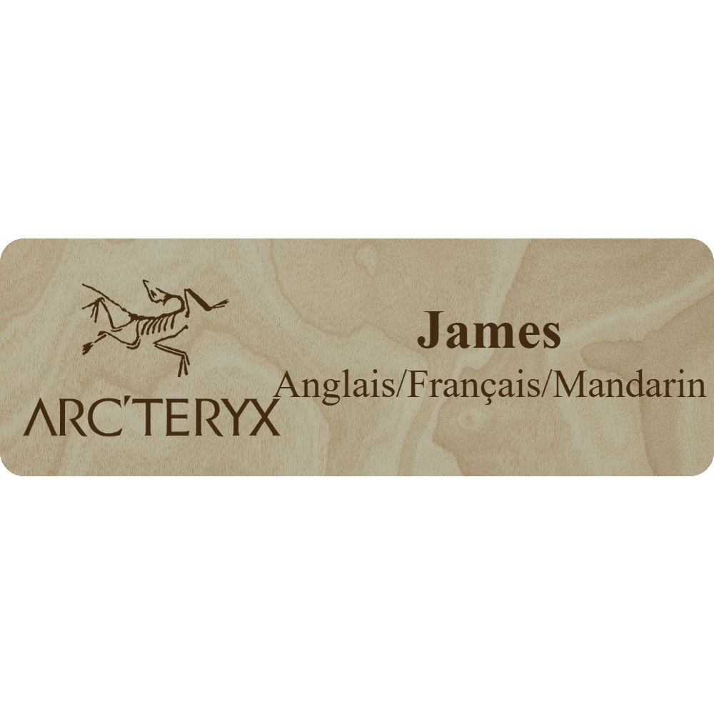 Arc'teryx Name Tag - 2 Lines - Customer's Product with price 6.25 ID FkeABzV5waIO78Avz8BZ9nKH
