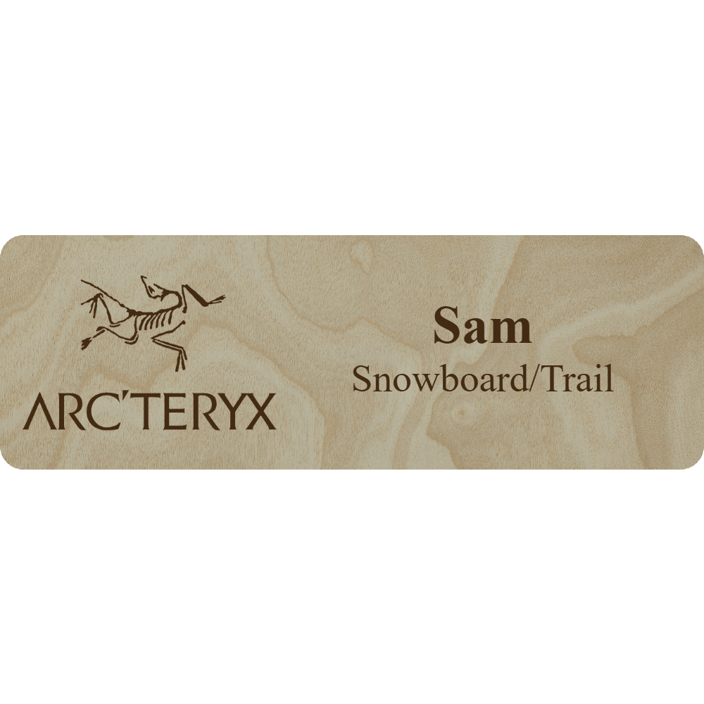 Arc'teryx Name Tag - 2 Lines - Customer's Product with price 6.25 ID Q31xj5D10sUI-7uiEMcg7L-P