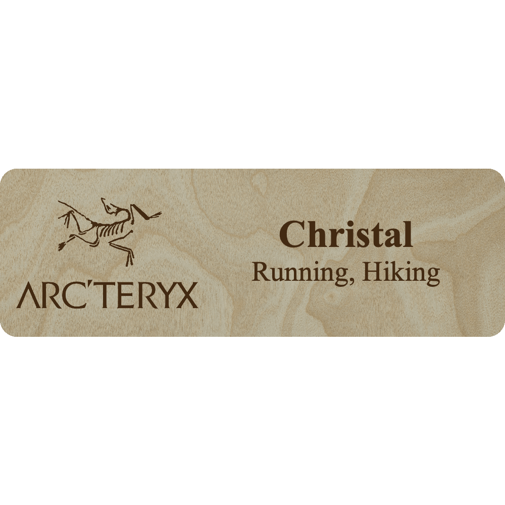 Arc'teryx Name Tag - 2 Lines - Customer's Product with price 6.25 ID _LoloeLg9jLrNjXYaKiOAIPo